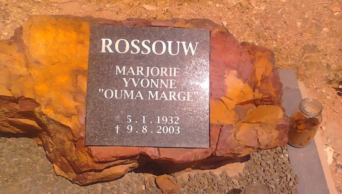 ROSSOUW Marjorie Yvonne 1932-2003