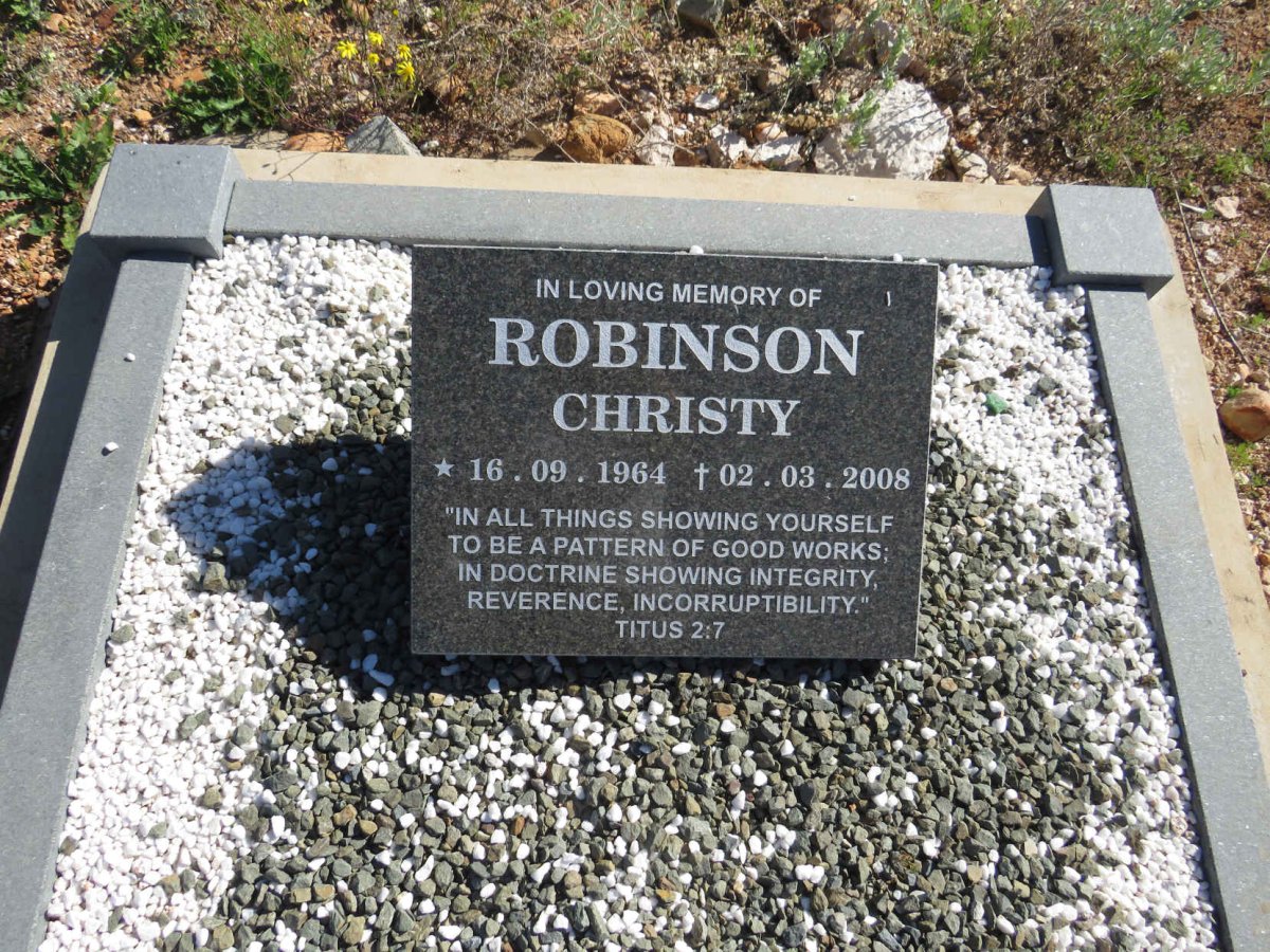 ROBINSON Christy 1964-2008