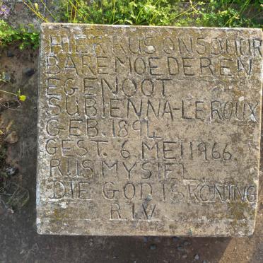 ROUX Subienna, le 1894-1966