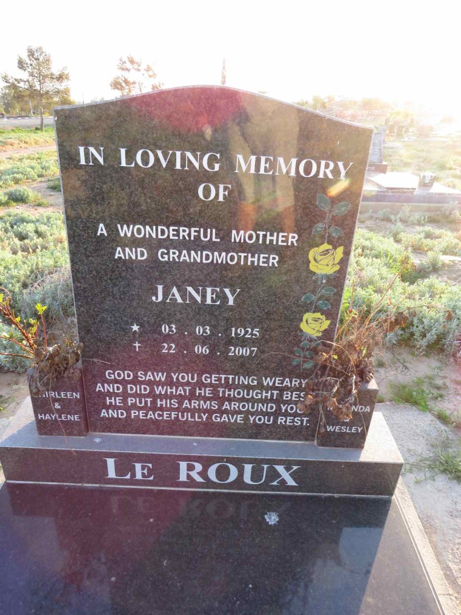 ROUX Janey, le 1925-2007
