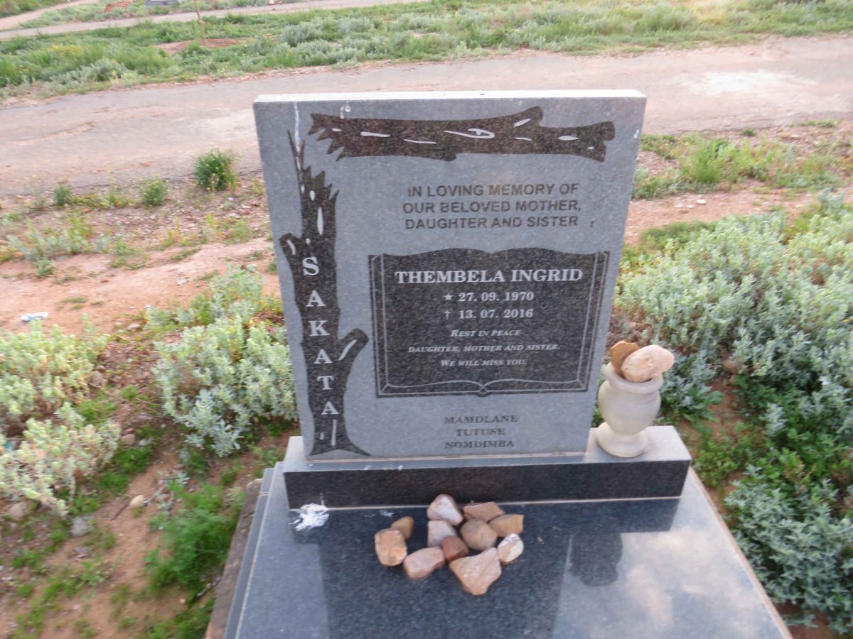 SAKATA Thembela Ingrid 1970-2016
