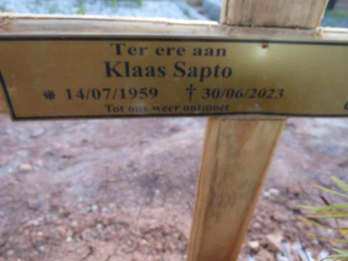 SAPTO Klaas 1959-2023