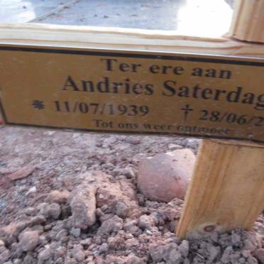 SATERDAG Andries 1939-2023
