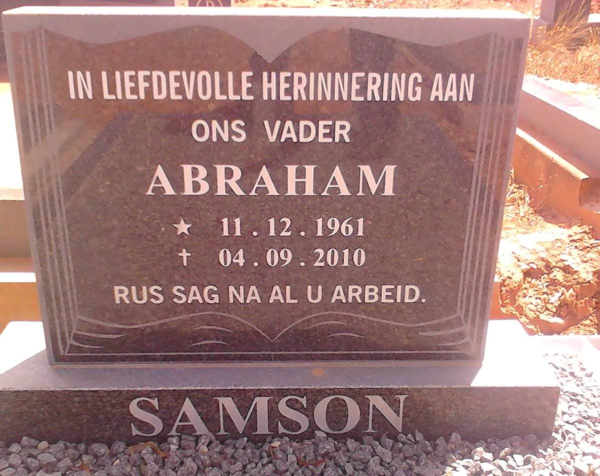 SAMSON Abraham 1961-2010