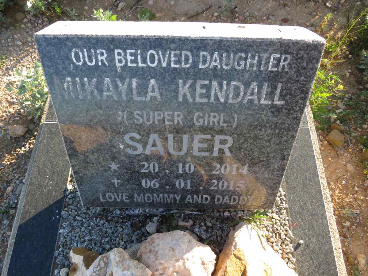 SAUER Mikayla Kendall 2014-2015