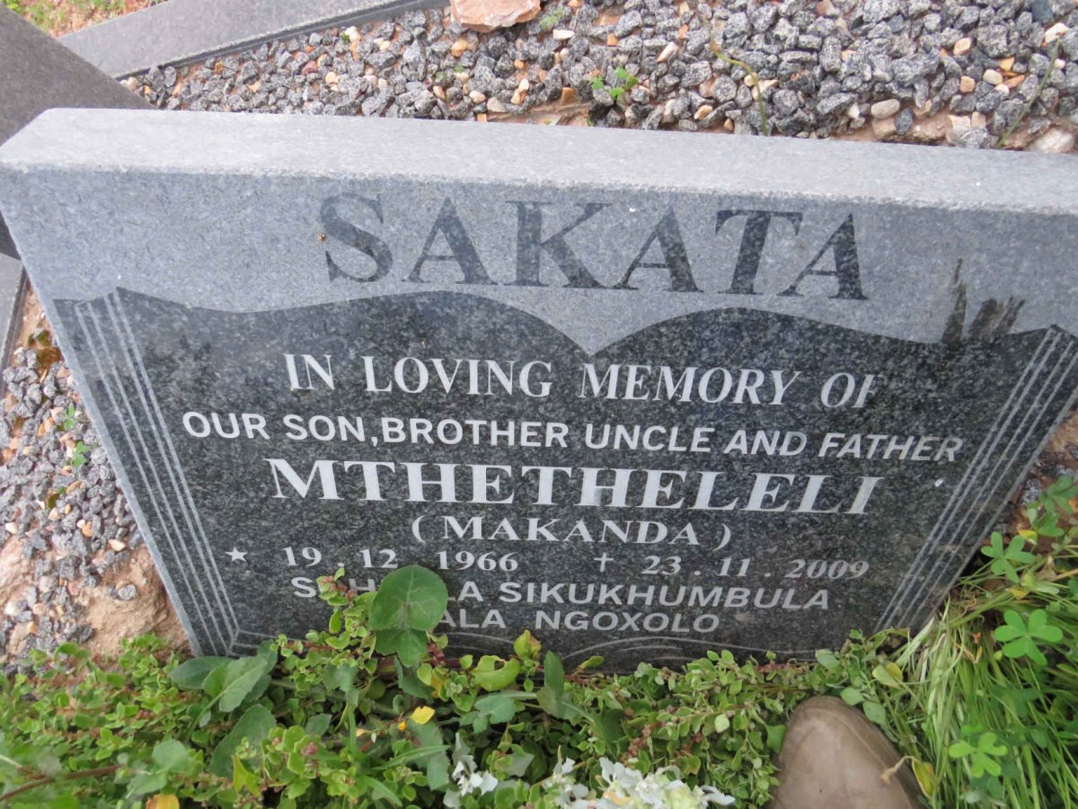 SAKATA Mthetheleli 1966-2009