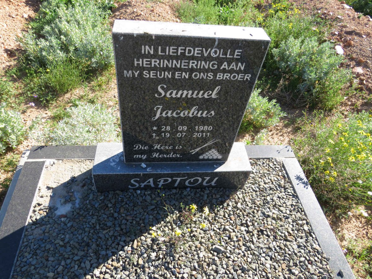 SAPTOU Samuel Jacobus 1980-2011