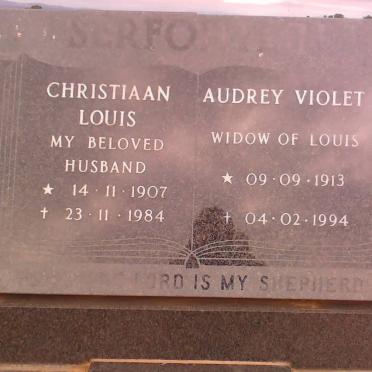 SERFONTEIN Christiaan Louis 1907-1984 &amp; Audrey Violet 1913-1994