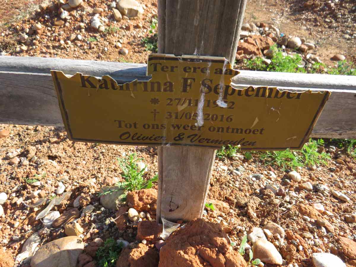 SEPTEMBER Kathrina F. 19?2-2016