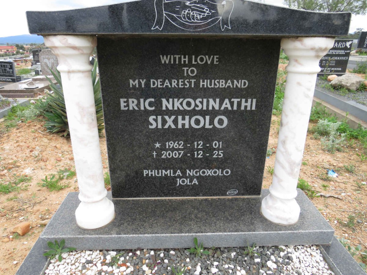 SIXHOLO Eric Nkosinathi 1962-2007
