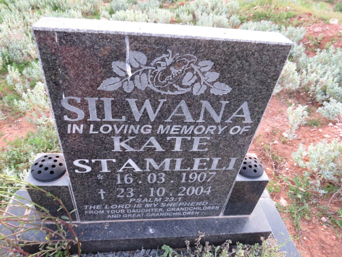SILWANA Kate Stamleli 1907-2004