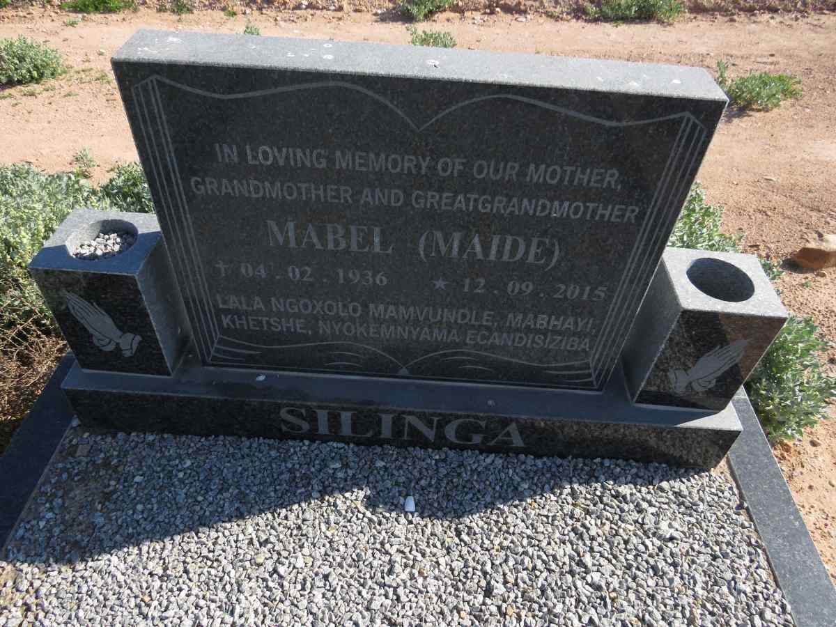 SILINGA Mabel 1936-2015