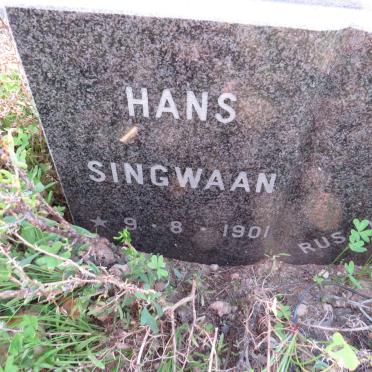 SINGWAAN Hans 1901-