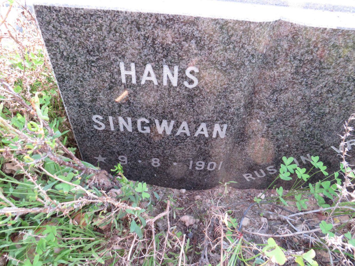 SINGWAAN Hans 1901-