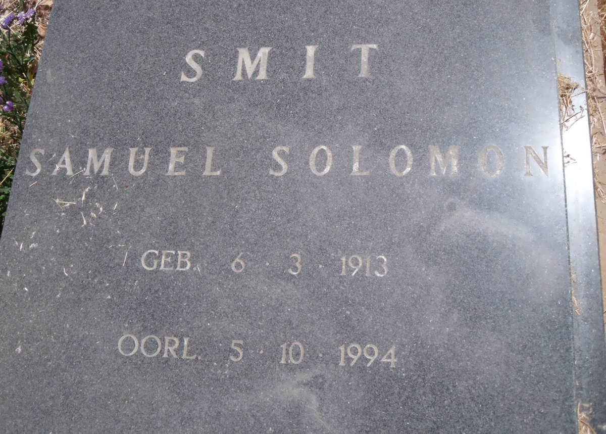 SMIT Samuel Solomon 1913-1994