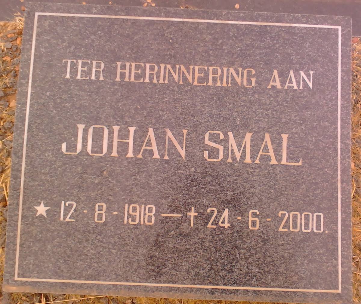 SMAL Johan 1918-2000