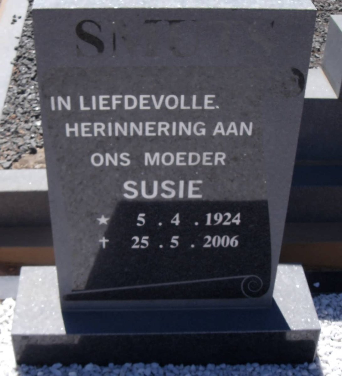 SMUTS Susie 1924-2006