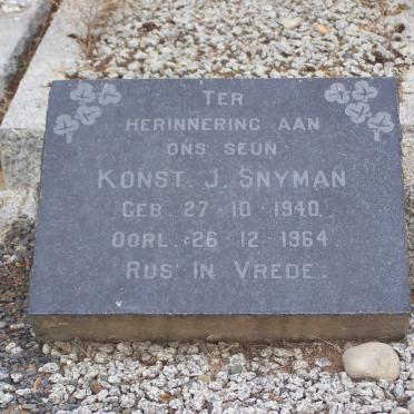 SNYMAN J. 1940-1964