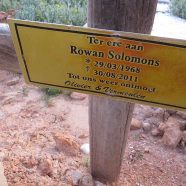 SOLOMONS Rowan 1968-2011