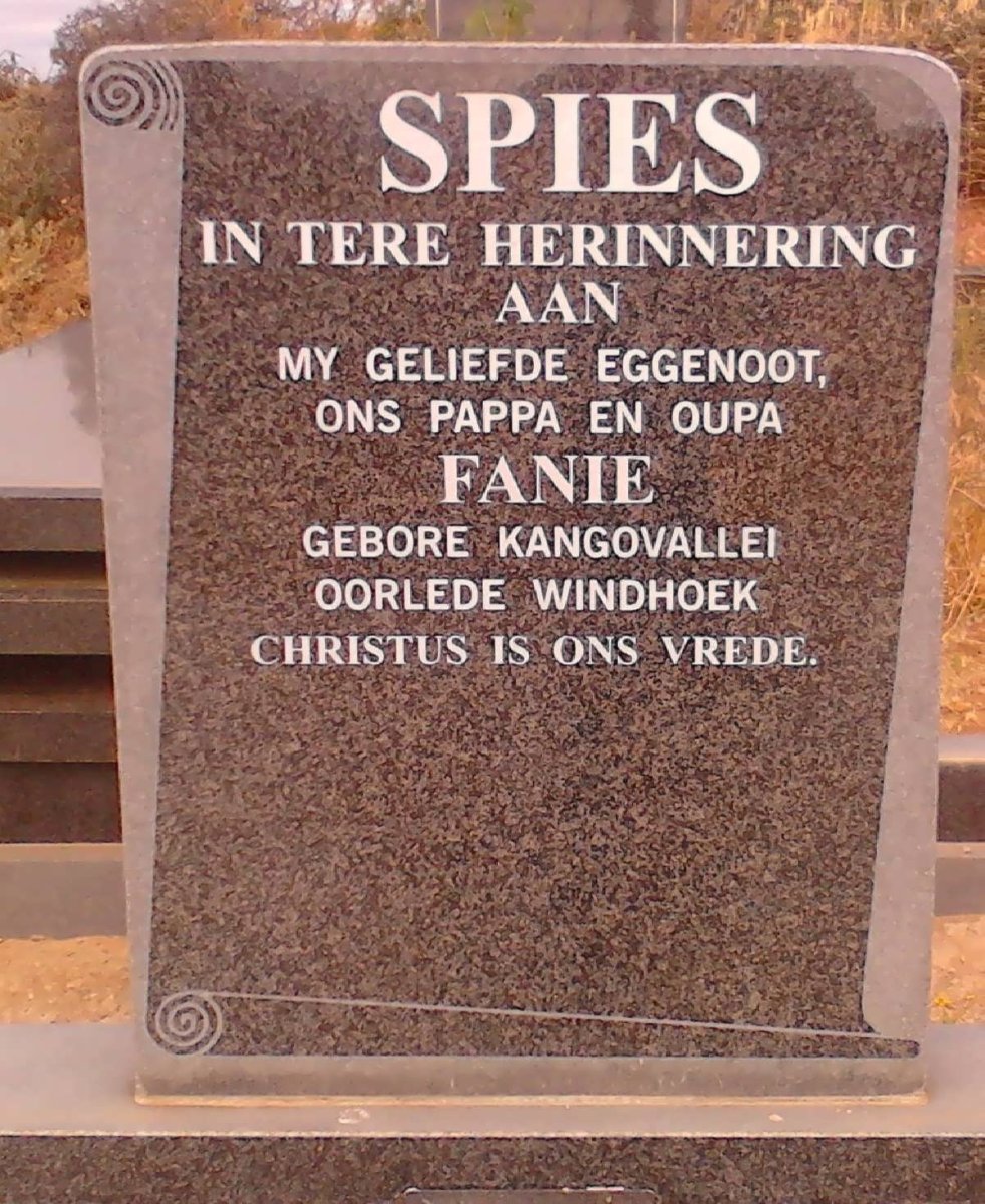 SPIES Fanie 