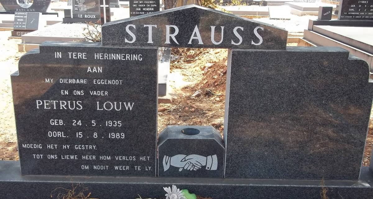 STRAUSS Petrus Louw 1935-1989