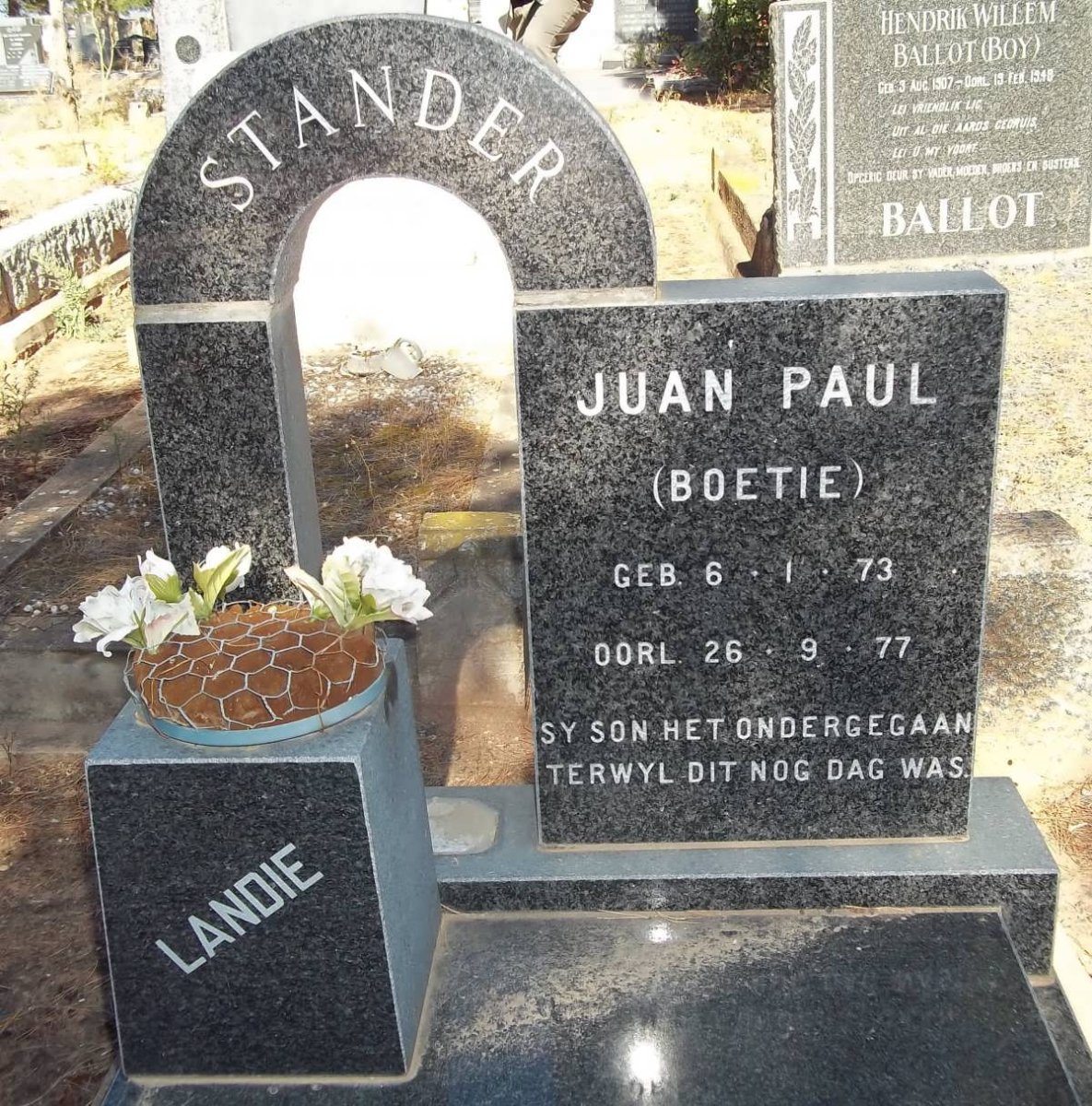 STANDER Juan Paul 1973-1977
