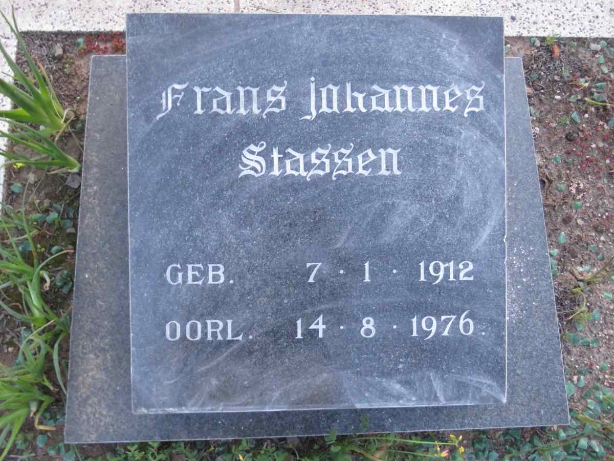 STASSEN Frans Johannes 1912-1976