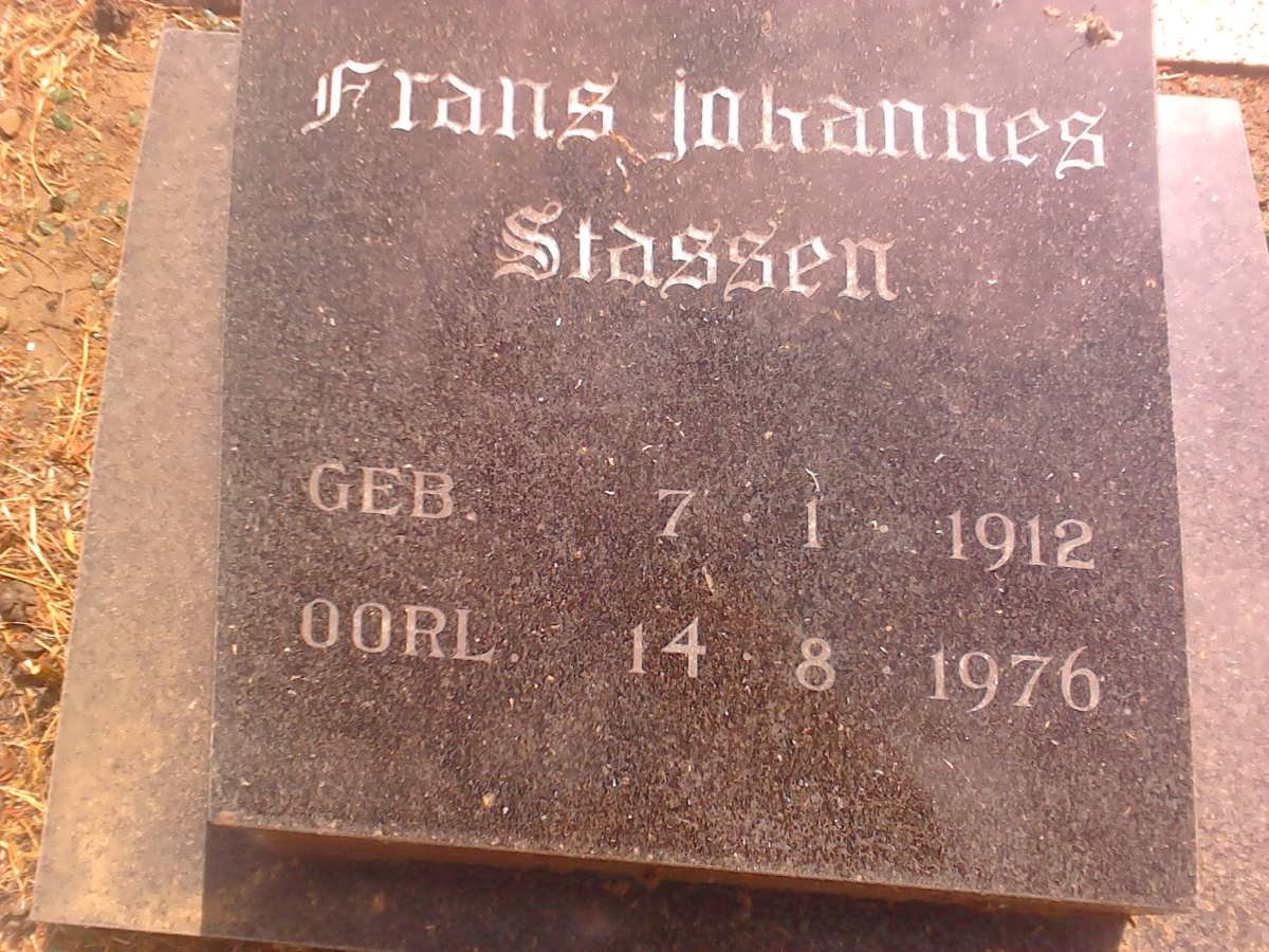 STASSEN Frans Johannes 1912-1976