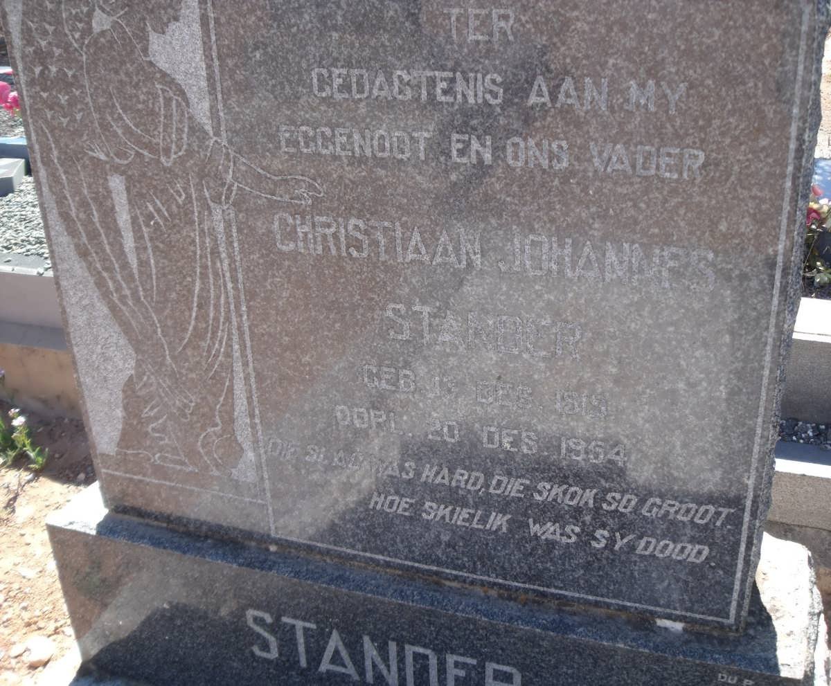 STANDER Christiaan Johannes 1919-1954