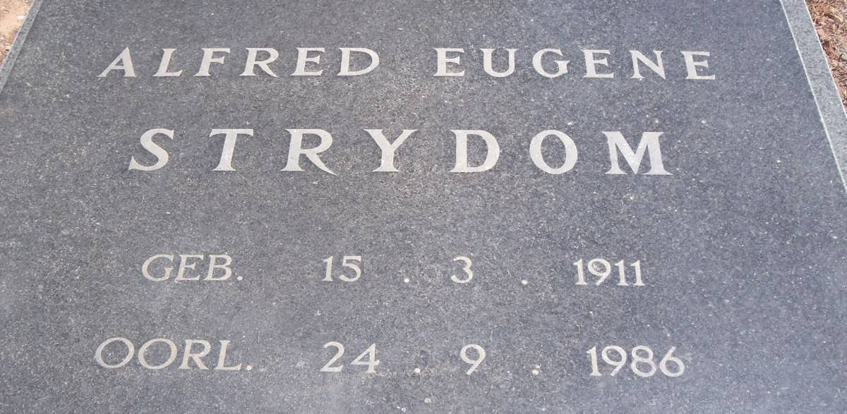 STRYDOM Alfred Eugene 1911-1986
