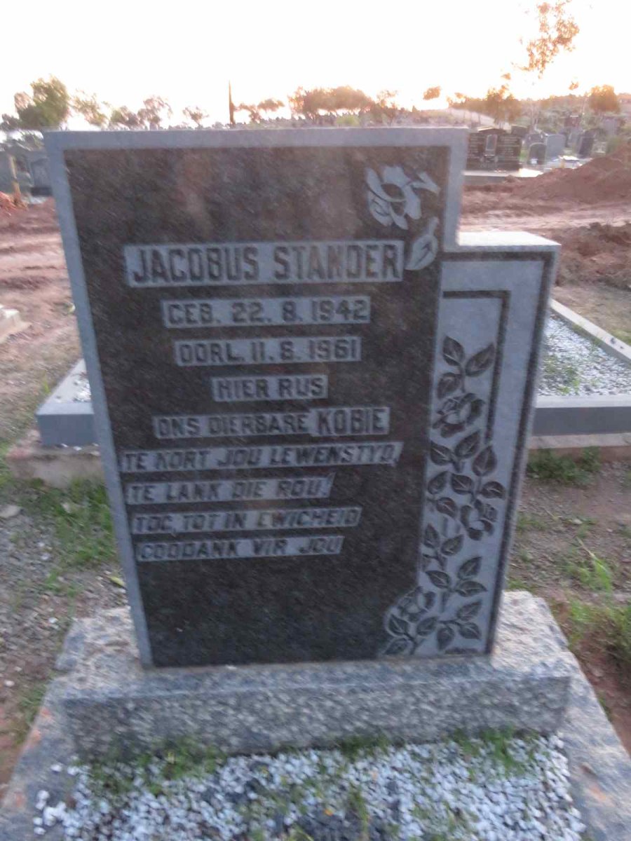 STANDER Jacobus 1942-1961