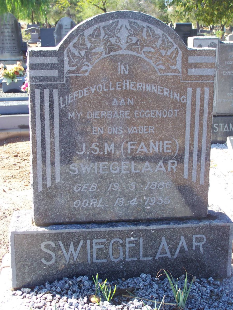 SWIEGELAAR J.S.M. 1886-1955