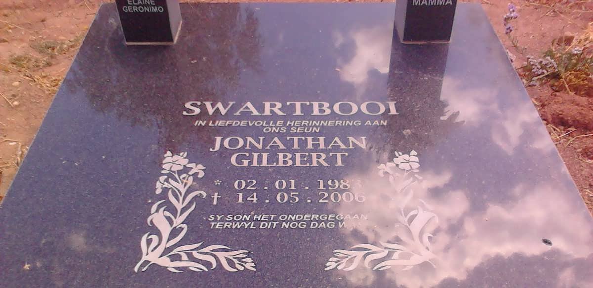 SWARTBOOI Jonathan Gilbert 1983-2006