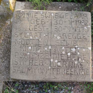 SWIEGELAAR Annie 1932-1970