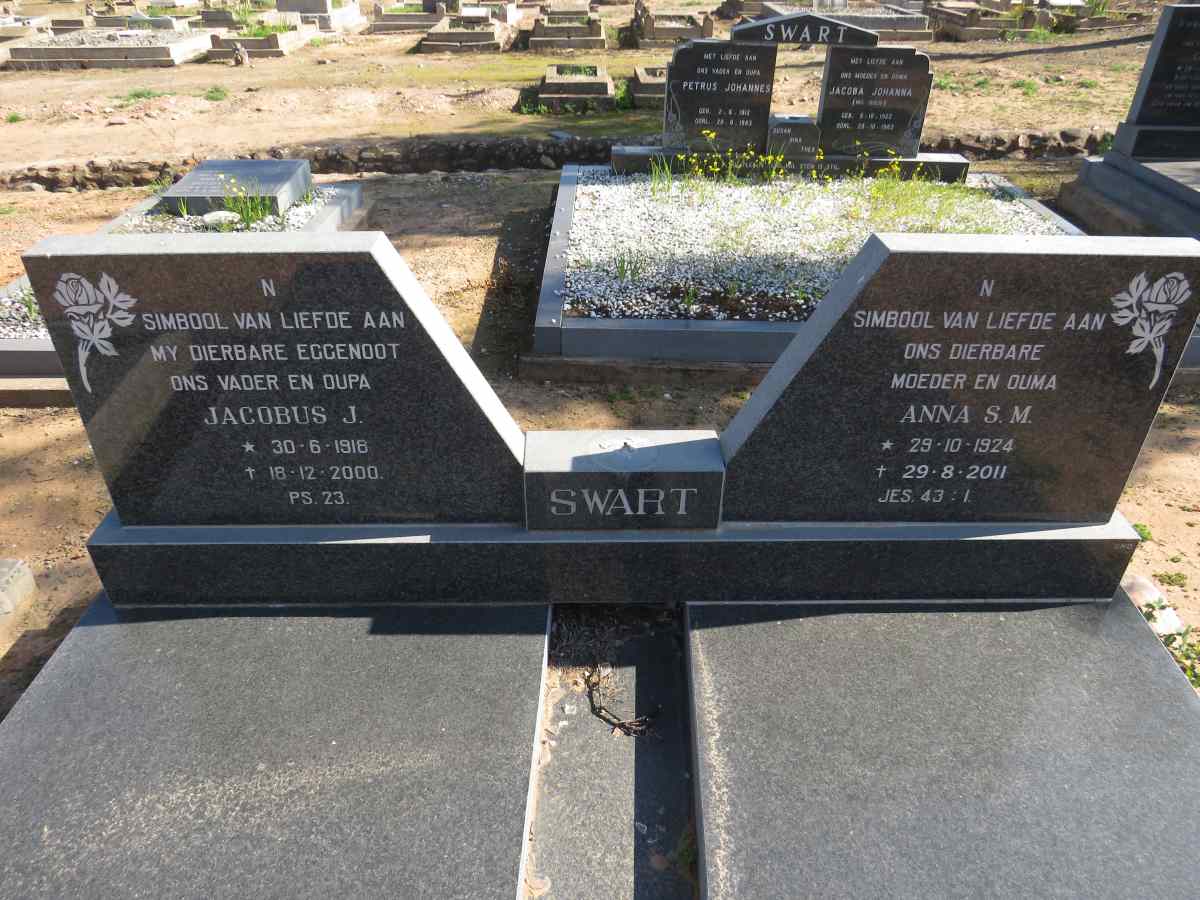 SWART Jacobus J. 1918-2000 & Anna S.M. 1924-2011