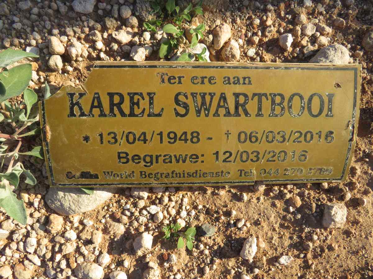 SWARTBOOI Karel 1948-2016