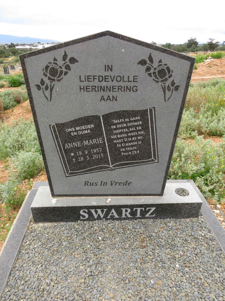 SWARTZ Anne-Marie 1957-2015