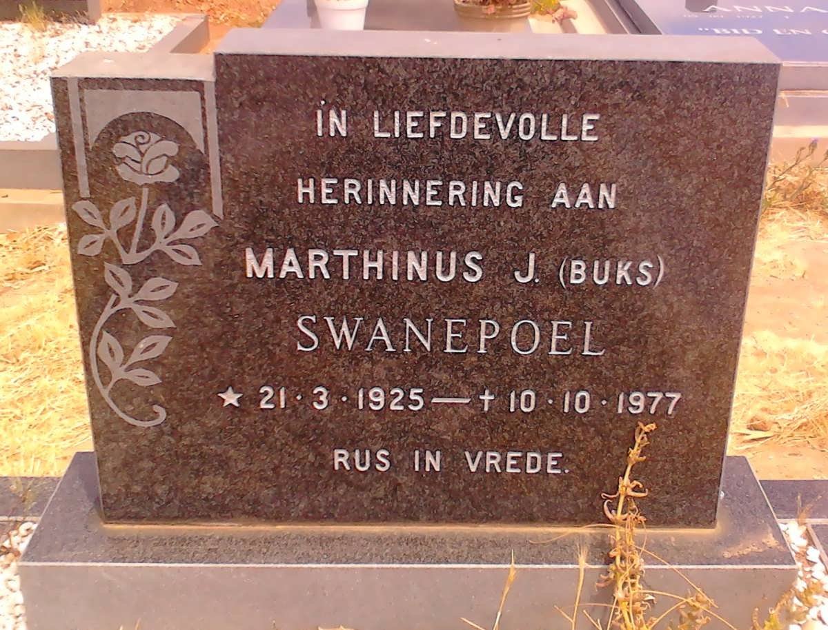 SWANEPOEL Marthinus J. 1925-1977