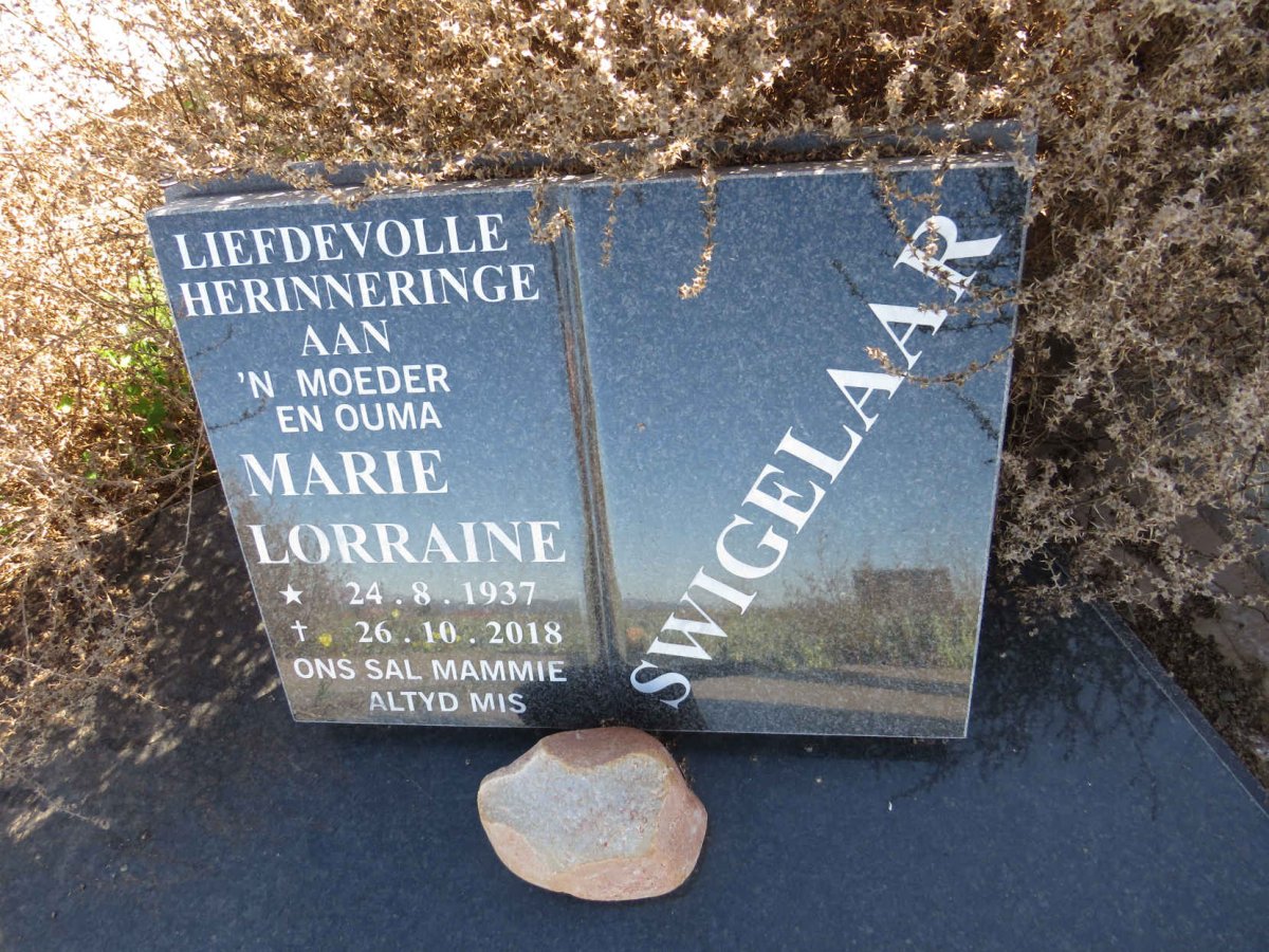 SWIGELAAR Marie Lorraine 1937-2018