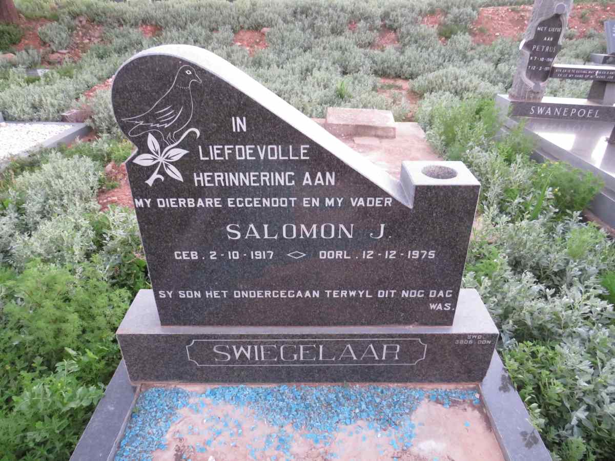 SWIEGELAAR Salomon J. 1917-1975