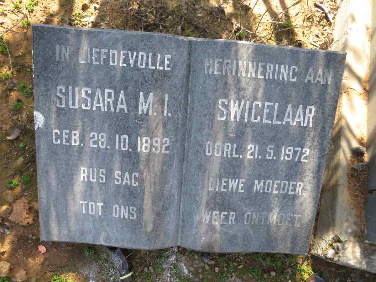 SWIGELAAR Susara M.I. 1892-1972