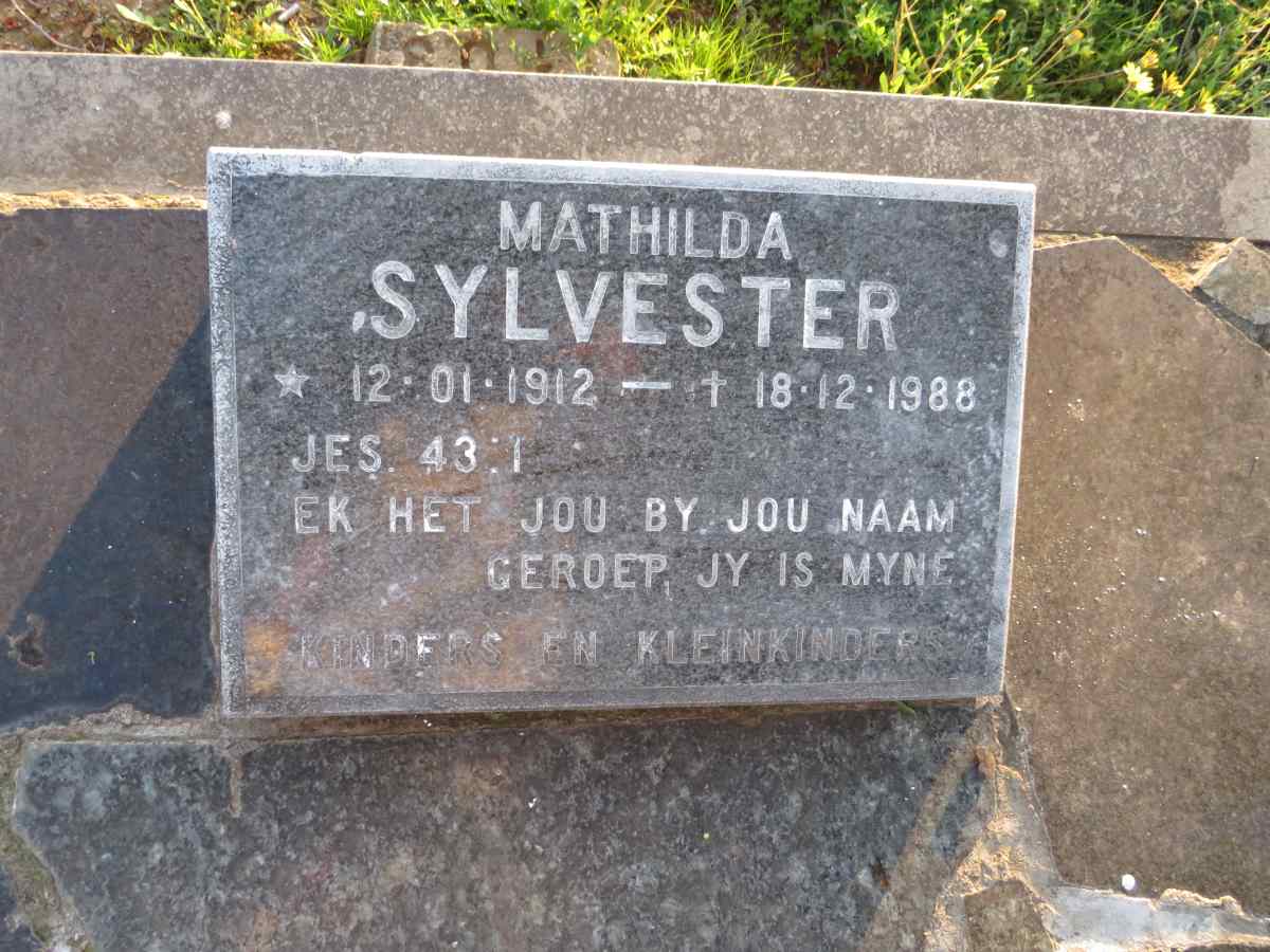 SYLVESTER Mathilda 1912-1988
