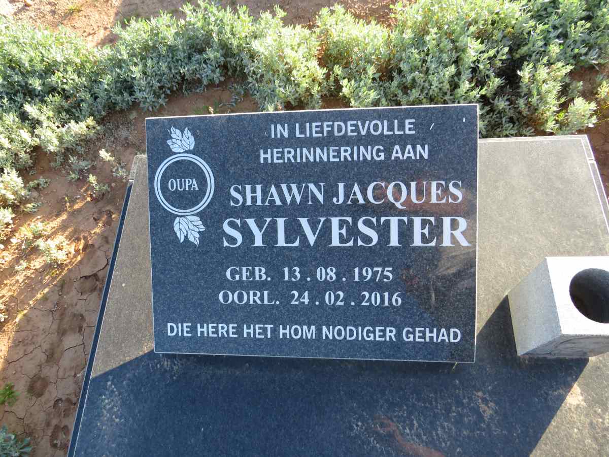 SYLVESTER Shawn Jacques 1975-2016