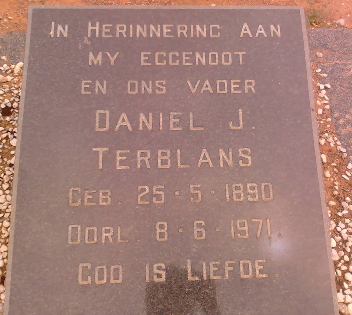 TERBLANS Daniel J. 1890-1971