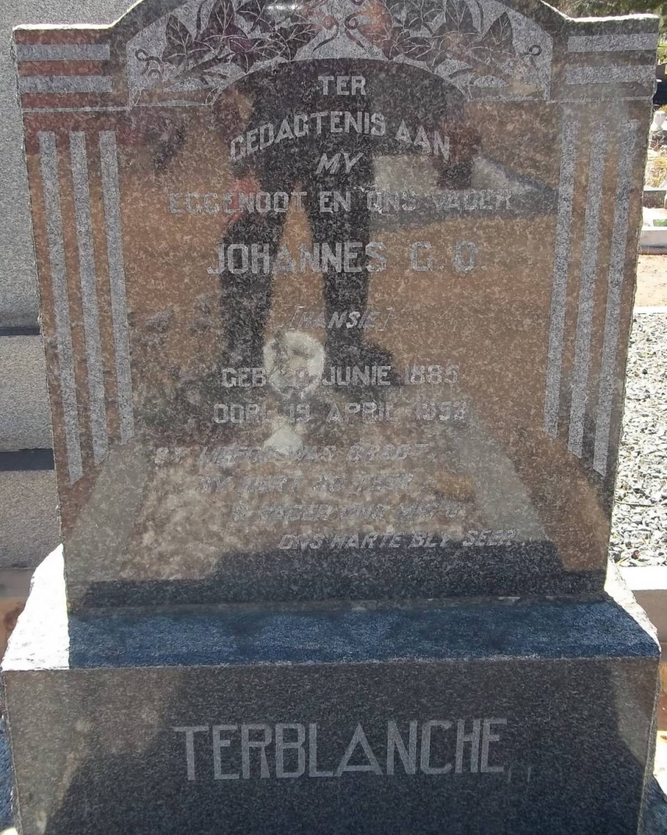 TERBLANCHE Johannes G.G. 1885-1953