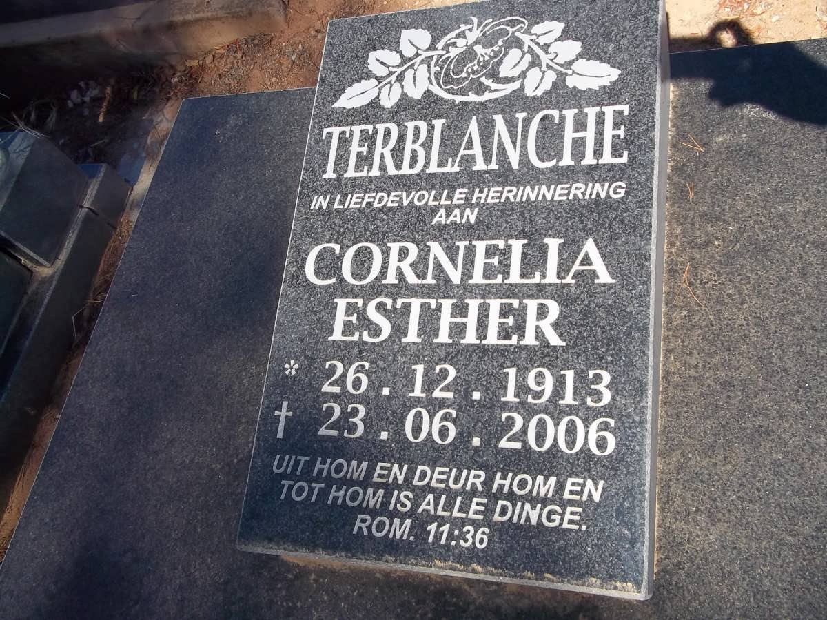 TERBLANCHE Cornelia Esther 1913-2006