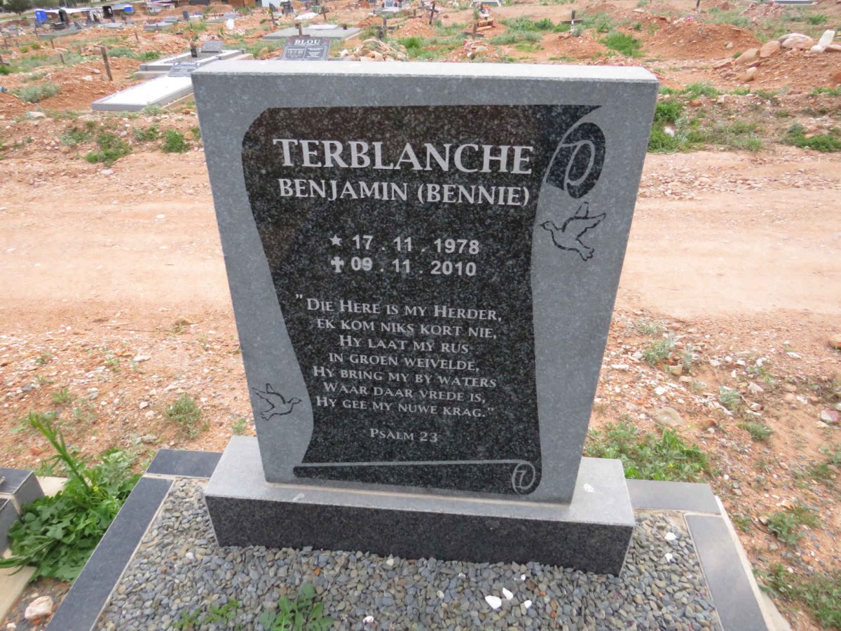 TERBLANCHE Benjamin 1978-2010