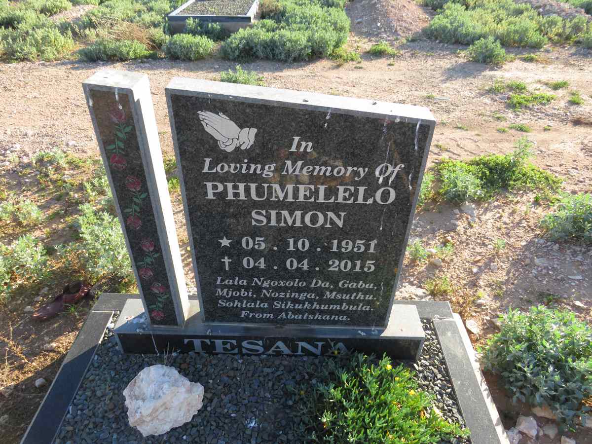 TESANA Phumelelo Simon 1951-2015