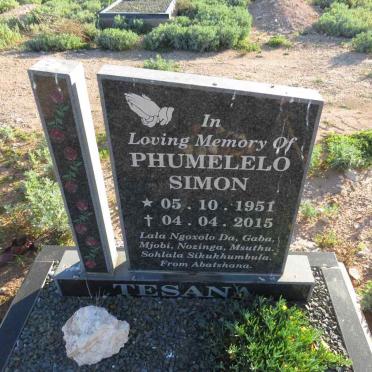 TESANA Phumelelo Simon 1951-2015