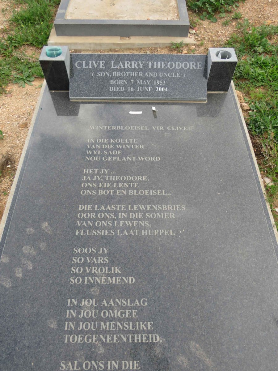 THEODORE Clive Larry 1953-2004